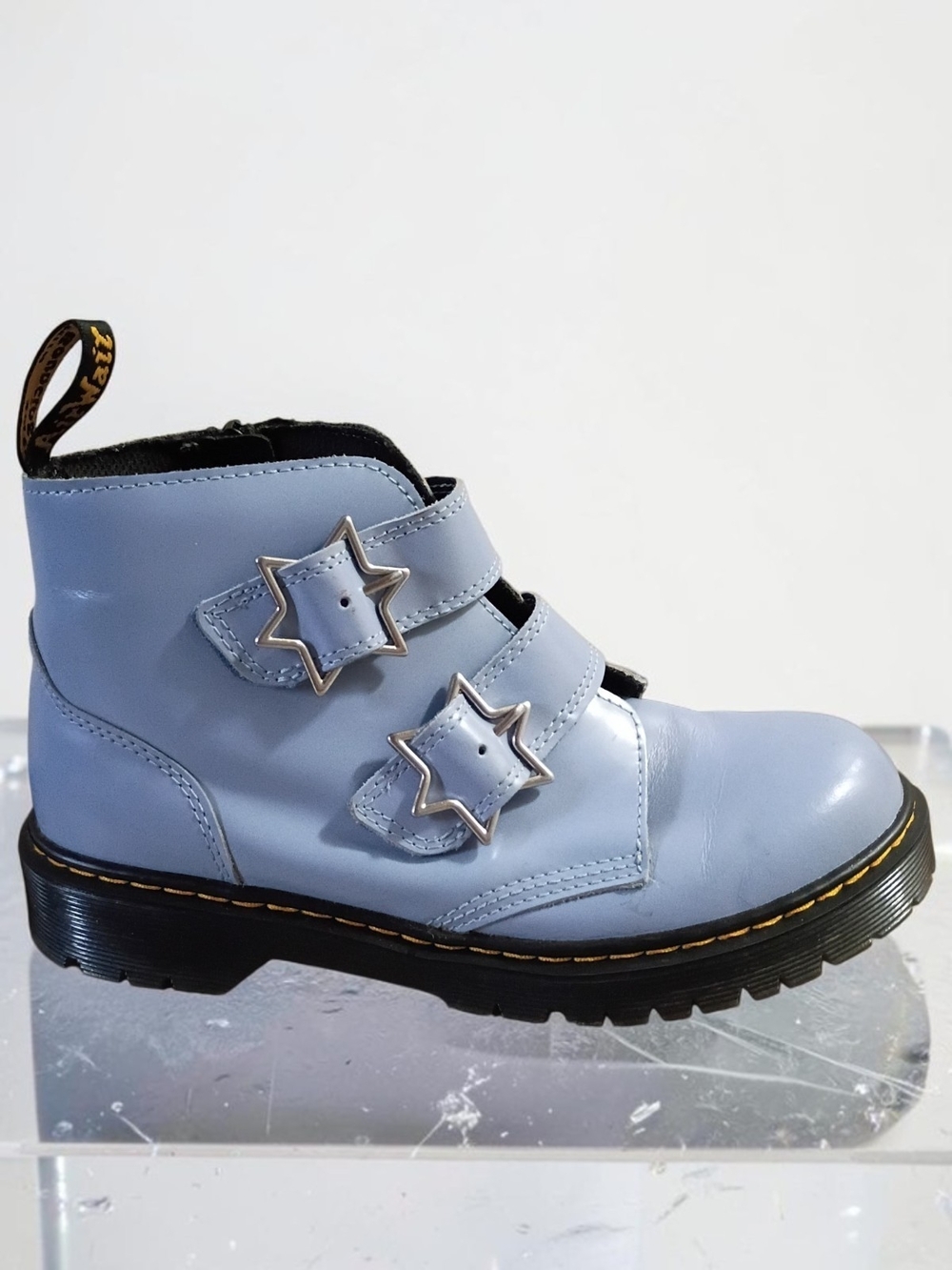 Dr. Martens Devon Bex Y Leather Star Buckle Boots